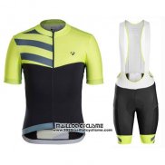 2016 Maillot Ciclismo Trek Bontrager Vert et Noir Manches Courtes et Cuissard