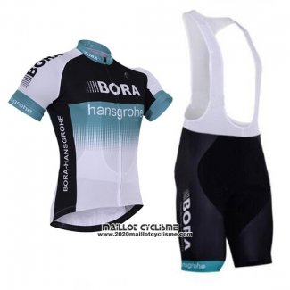 2017 Maillot Ciclismo Bora Profond Blanc Manches Courtes et Cuissard