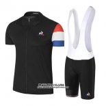 2017 Maillot Ciclismo Coq Sportif Tour de France Noir Manches Courtes et Cuissard