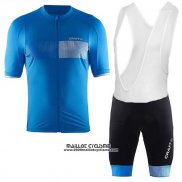 2017 Maillot Ciclismo Craft Bleu Manches Courtes et Cuissard