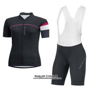 2017 Maillot Ciclismo Femme Gore Bike Wear Noir Manches Courtes et Cuissard