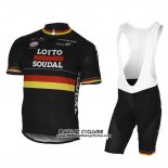 2017 Maillot Ciclismo Lotto Soudal Champion Belga Manches Courtes et Cuissard