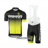 2017 Maillot Ciclismo Scott Jaune Manches Courtes et Cuissard