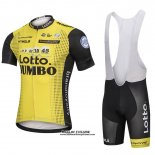 2018 Maillot Ciclismo Lotto NL Jumbo Jaune Manches Courtes et Cuissard