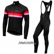 2019 Maillot Ciclismo Nalini Warm 2.0 Noir Rouge Manches Longues et Cuissard