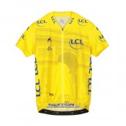 2019 Maillot Ciclismo Tour de France Jaune Manches Courtes et Cuissard(3)