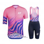2020 Maillot Cyclisme EF Education First-drapac Rose Manches Courtes et Cuissard