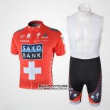 2010 Maillot Ciclismo Saxo Bank Champion Suisse Manches Courtes et Cuissard