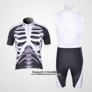 2013 Maillot Ciclismo Nalini Noir et Blanc Manches Courtes et Cuissard