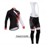 2014 Maillot Ciclismo Castelli Rouge et Noir Manches Longues et Cuissard