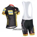 2014 Maillot Ciclismo Mtn Noir et Jaune Manches Courtes et Cuissard 2014 Maillot Ciclismo Mtn Noir et Jaune Manches Courtes et Cuissard