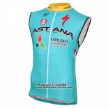 2016 Gilet Coupe-vent Astana Bleu et Jaune