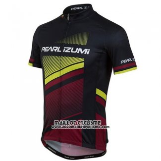 2016 Maillot Ciclismo Pearl Izumi Noir et Rouge Manches Courtes et Cuissard