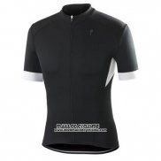 2016 Maillot Ciclismo Specialized Brillant Noir et Blanc Manches Courtes et Cuissard