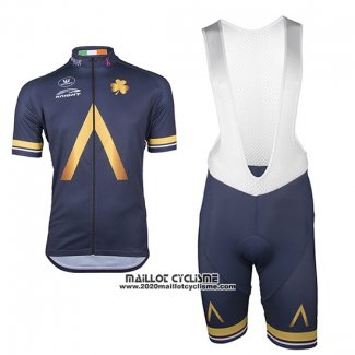 2017 Maillot Ciclismo Aqua Bleu Manches Courtes et Cuissard