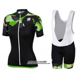 2017 Maillot Ciclismo Femme Femme Sportful Primavera Noir Manches Courtes et Cuissard