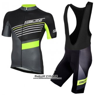 2017 Maillot Ciclismo Nalini Mood Noir Manches Courtes et Cuissard