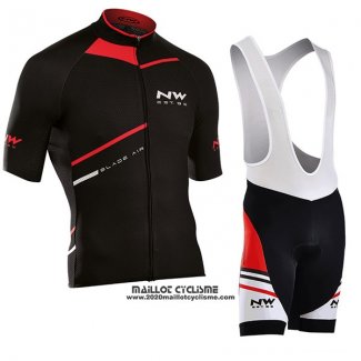 2017 Maillot Ciclismo Northwave Blade Air Noir et Rouge Manches Courtes et Cuissard