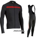 2017 Maillot Ciclismo Northwave Ml Noir Manches Longues et Cuissard