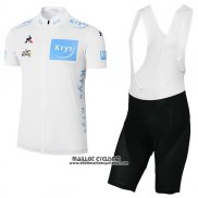 2017 Maillot Ciclismo Tour de France Blanc Manches Courtes et Cuissard