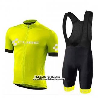 2018 Maillot Ciclismo Cube Vert Manches Courtes et Cuissard