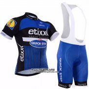 2018 Maillot Ciclismo Etixx Quick Step Bleu Manches Courtes et Cuissard