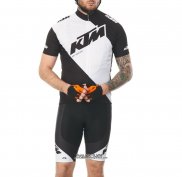 2018 Maillot Ciclismo KTM Blanc Manches Courtes et Cuissard