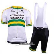 2018 Maillot Ciclismo Mitchelton Scott Champion Australie Manches Courtes et Cuissard