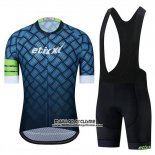 2019 Maillot Ciclismo Etixxl Bleu Manches Courtes et Cuissard