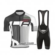 2019 Maillot Ciclismo Lungo AO Noir Blanc Manches Courtes et Cuissard