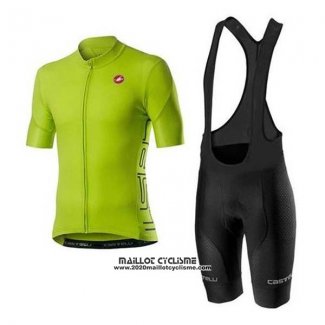 2020 Maillot Ciclismo Castelli Vert Manches Courtes et Cuissard