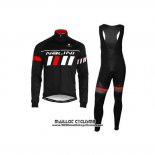 2020 Maillot Ciclismo Nalini Noir Blanc Rouge Manches Longues et Cuissard
