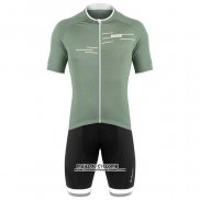 2020 Maillot Cyclisme De Marchi Lumiere Vert Manches Courtes et Cuissard