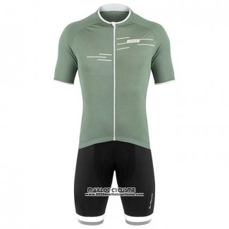 2020 Maillot Cyclisme De Marchi Lumiere Vert Manches Courtes et Cuissard