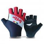 2021 Lotto Soudal Gants Ete Cyclisme Rouge Blanc Noir