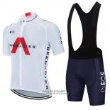 2021 Maillot Cyclisme Ineos Grenadiers Blanc Manches Courtes et Cuissard