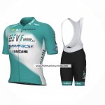 2024 Maillot Cyclisme Bardiani Csf Faizane Bleu Clair Manches Courtes Et Cuissard