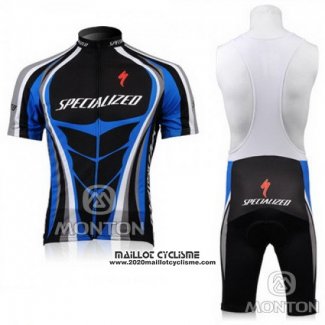 2010 Maillot Ciclismo Specialized Bleu Manches Courtes et Cuissard