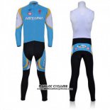 2011 Maillot Ciclismo Astana Azur Manches Longues et Cuissard