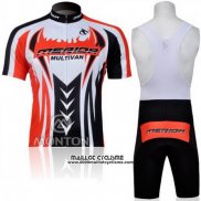 2011 Maillot Ciclismo Merida Noir et Rouge Manches Courtes et Cuissard