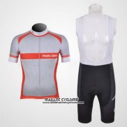 2011 Maillot Ciclismo Pearl Izumi Rouge et Gris Manches Courtes et Cuissard