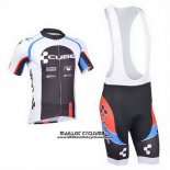 2013 Maillot Ciclismo Cube Noir et Blanc Manches Courtes et Cuissard