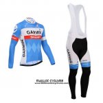 2014 Maillot Ciclismo Garmin Sharp Bleu Clair et Blanc Manches Longues et Cuissard 2014 Maillot Ciclismo Garmin Sharp Bleu Clair et Blanc Manches Longues et Cuissard