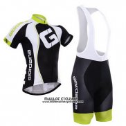 2015 Maillot Ciclismo Giordana Noir et Blanc Manches Courtes et Cuissard