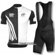 2016 Maillot Ciclismo Assos Blanc et Noir Manches Courtes et Cuissard