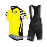 2016 Maillot Ciclismo Assos Jaune Manches Courtes et Cuissard