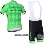 2016 Maillot Ciclismo Canonodale Vert Manches Courtes et Cuissard