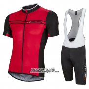 2016 Maillot Ciclismo Nalini Fonce Rouge Manches Courtes et Cuissard