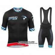 2016 Maillot Ciclismo Pinarello Noir et Bleu Manches Courtes et Cuissard