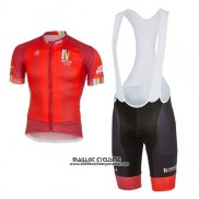 2017 Maillot Ciclismo Castelli Maratone Rouge Manches Courtes et Cuissard